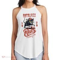Rapid City Rats Retro Minor League Baseball Team Women's Perfect Tri Rocker Tank thumb 2
