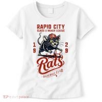 Rapid City Rats Retro Minor League Baseball Team Women's T-Shirt thumb 0