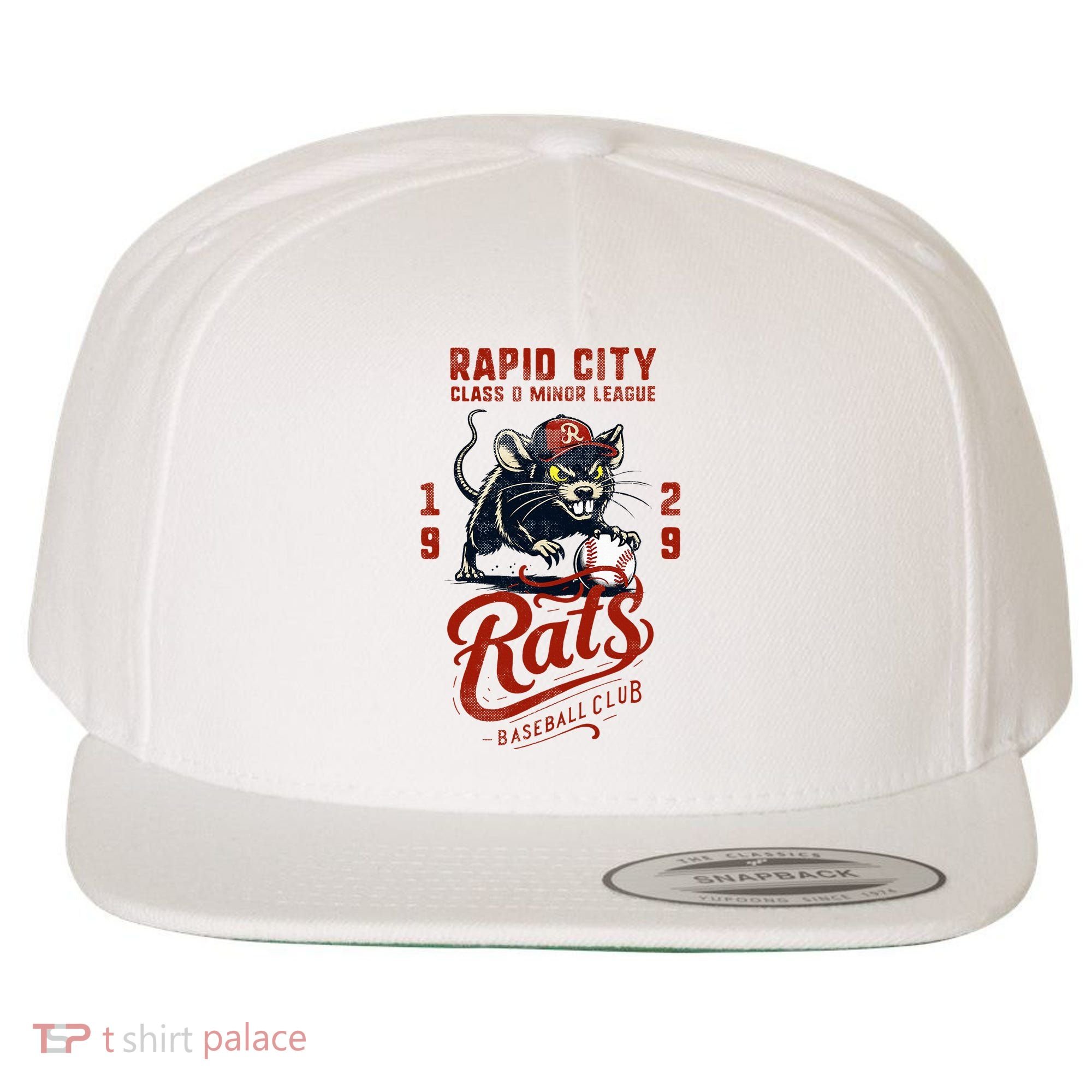 Rapid City Rats Retro Minor League Baseball Team Wool Snapback Cap
