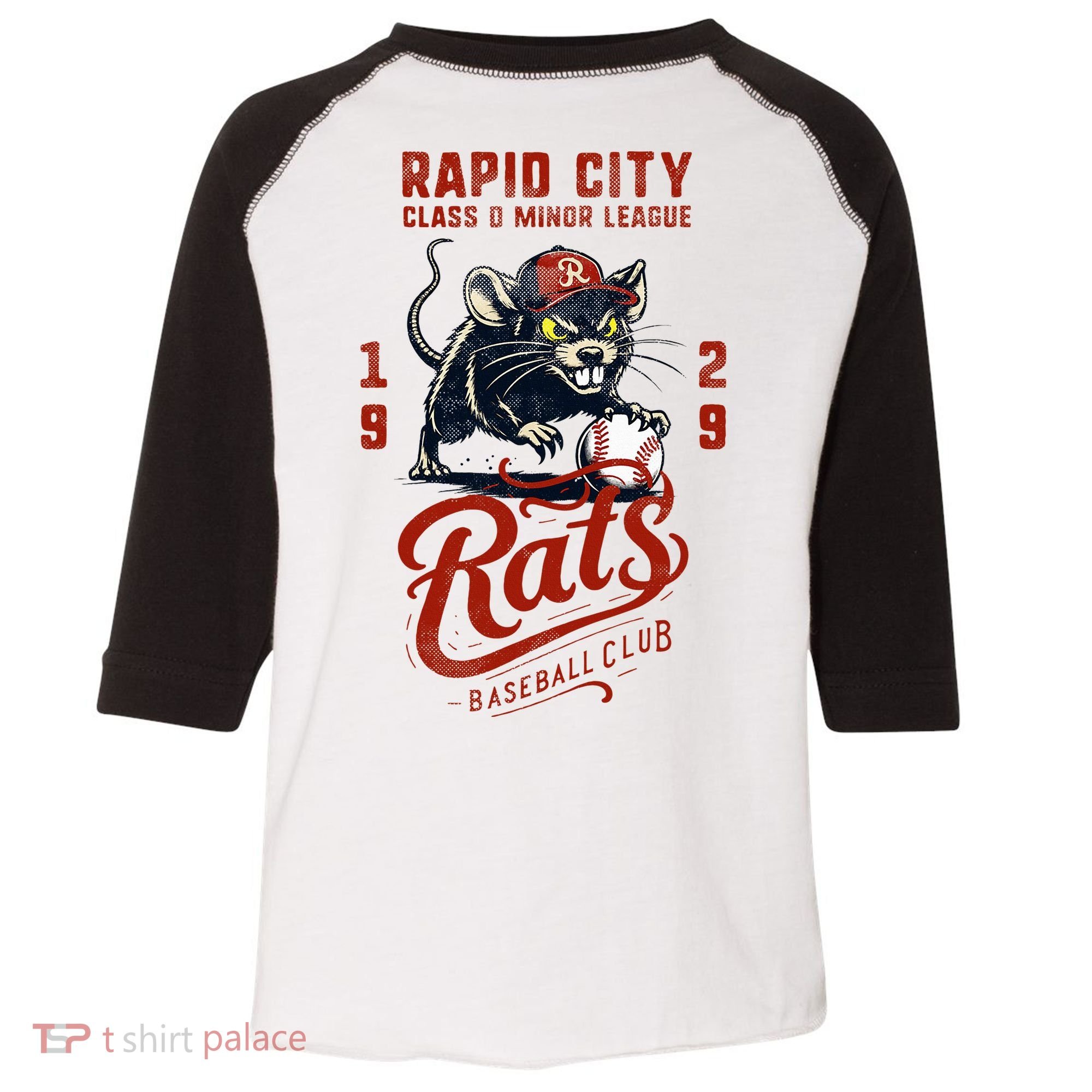 Rapid City Rats Retro Minor League Baseball Team Toddler Fine Jersey T-Shirt