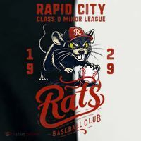 Rapid City Rats Retro Minor League Baseball Team Infant Baby Jersey Bodysuit thumb 2