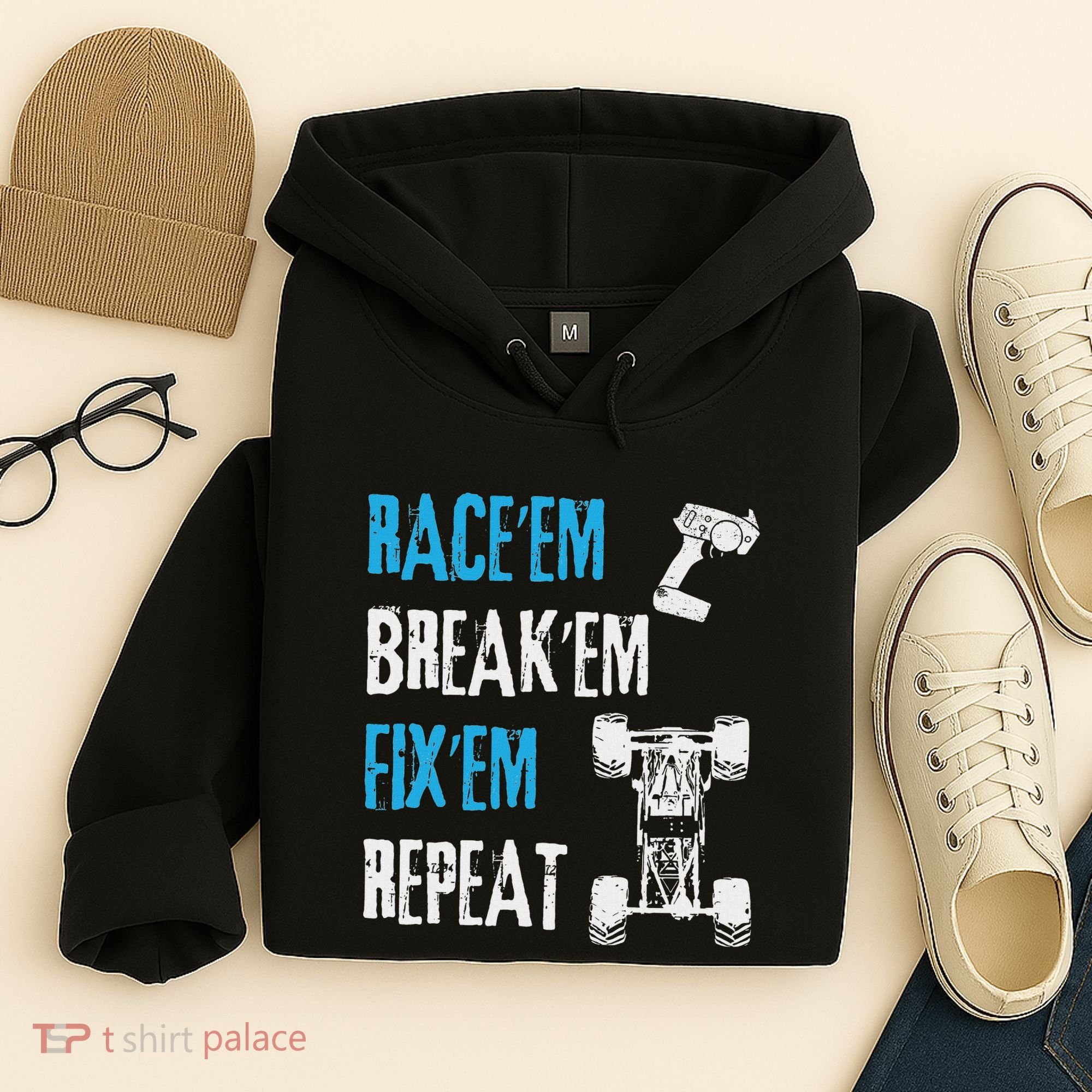 Rc Car Remote Control Racing Gift Hoodie