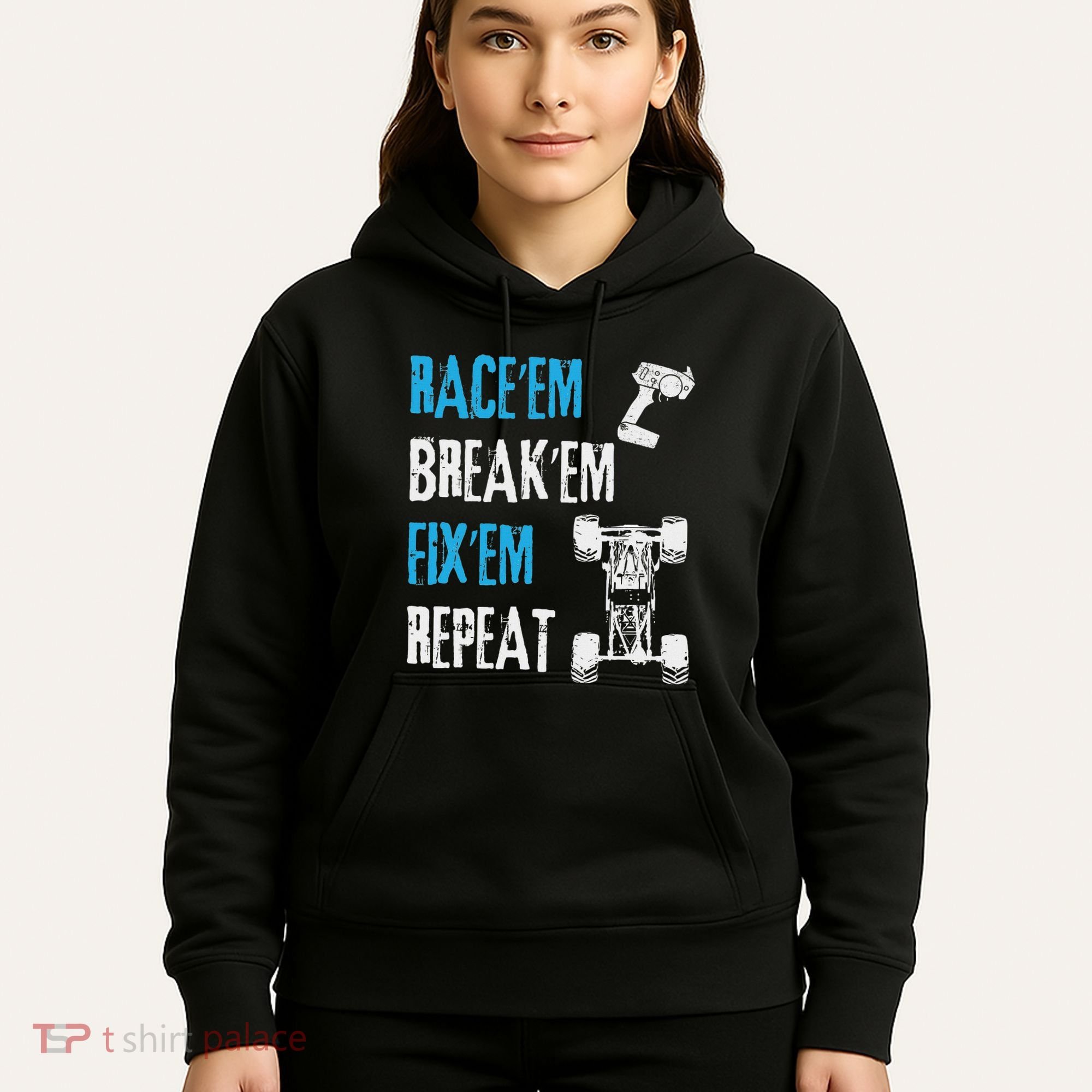 Rc Car Remote Control Racing Gift Hoodie