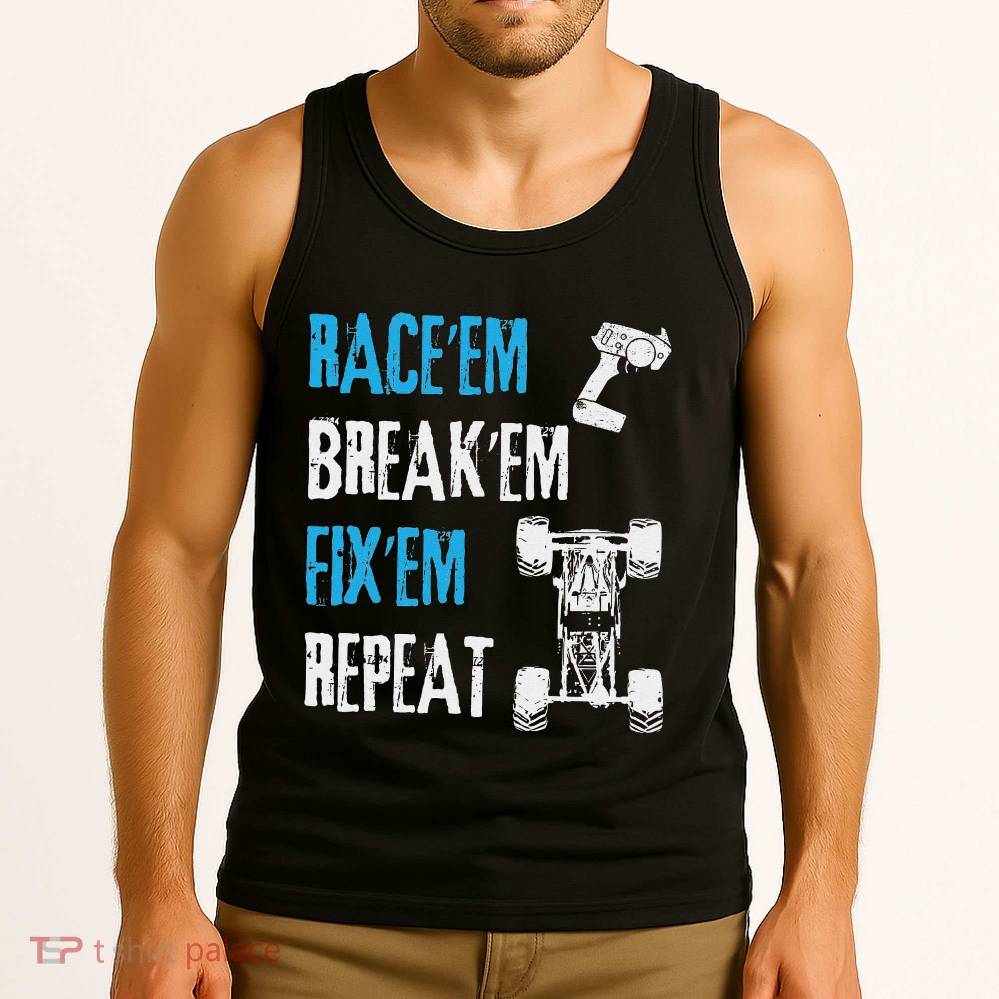 Rc Car Remote Control Racing Gift Tank Top