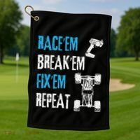 Rc Car Remote Control Racing Gift Golf Towel thumb 1
