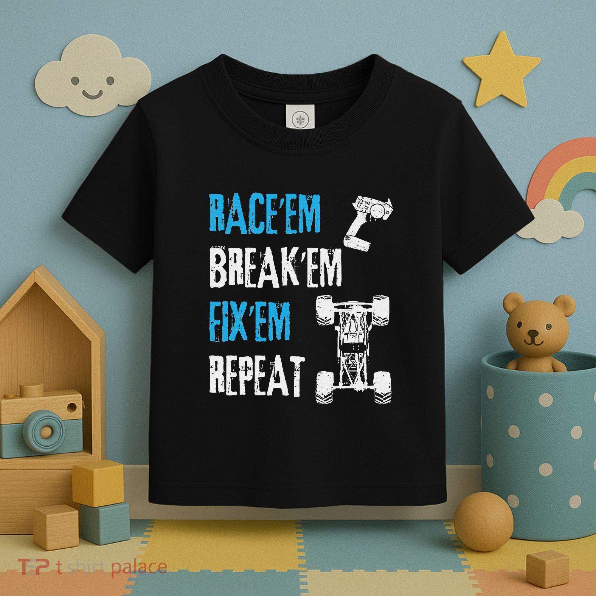 Rc Car Remote Control Racing Gift Toddler T-Shirt