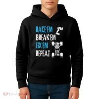 Rc Car Remote Control Racing Gift Kids Hoodie thumb 4