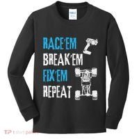 Rc Car Remote Control Racing Gift Kids Long Sleeve Shirt thumb 0