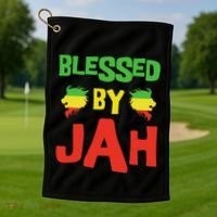 Rasta Clothing Reggae Lion Dreadlocks Golf Towel thumb 1