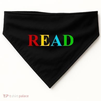 Read Colorful Rainbow USA-Made Doggie Bandana