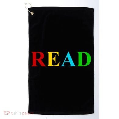 Read Colorful Rainbow Golf Towel
