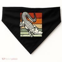 Retro Crocodile USA-Made Doggie Bandana thumb 0