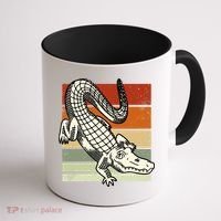 Retro Crocodile Coffee Mug thumb 1