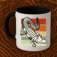 Retro Crocodile Coffee Mug thumb 2
