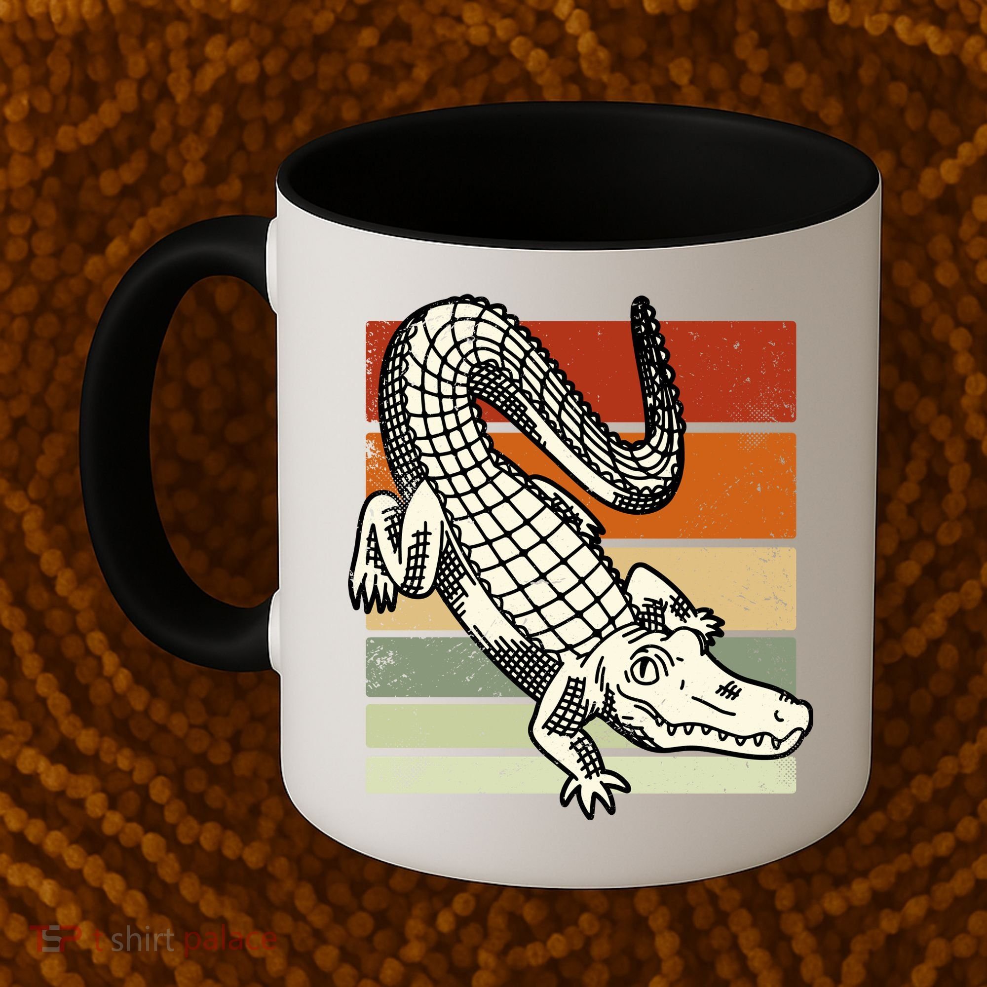 Retro Crocodile Coffee Mug