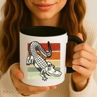 Retro Crocodile Coffee Mug thumb 3
