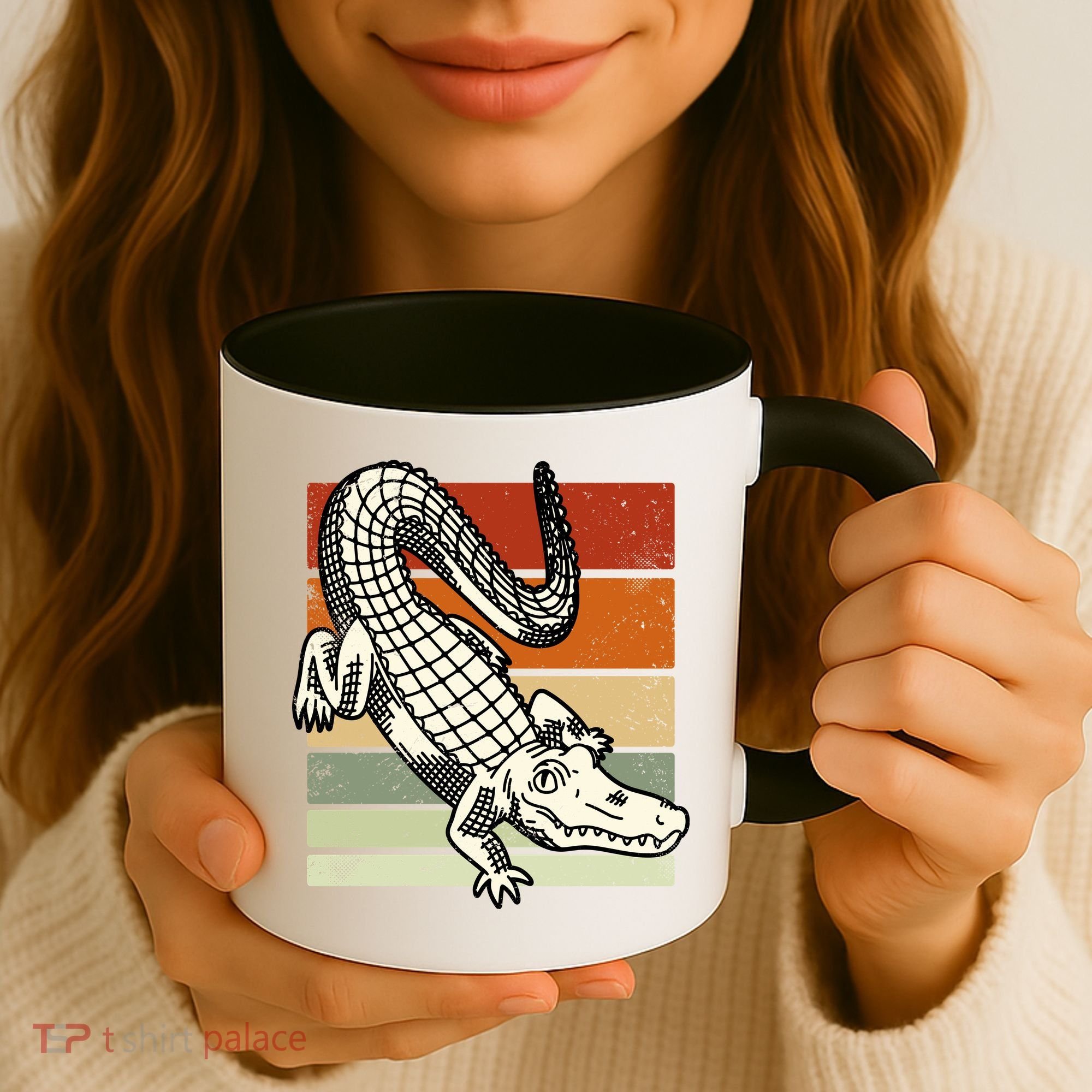 Retro Crocodile Coffee Mug