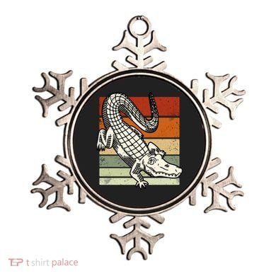 Retro Crocodile Ornament