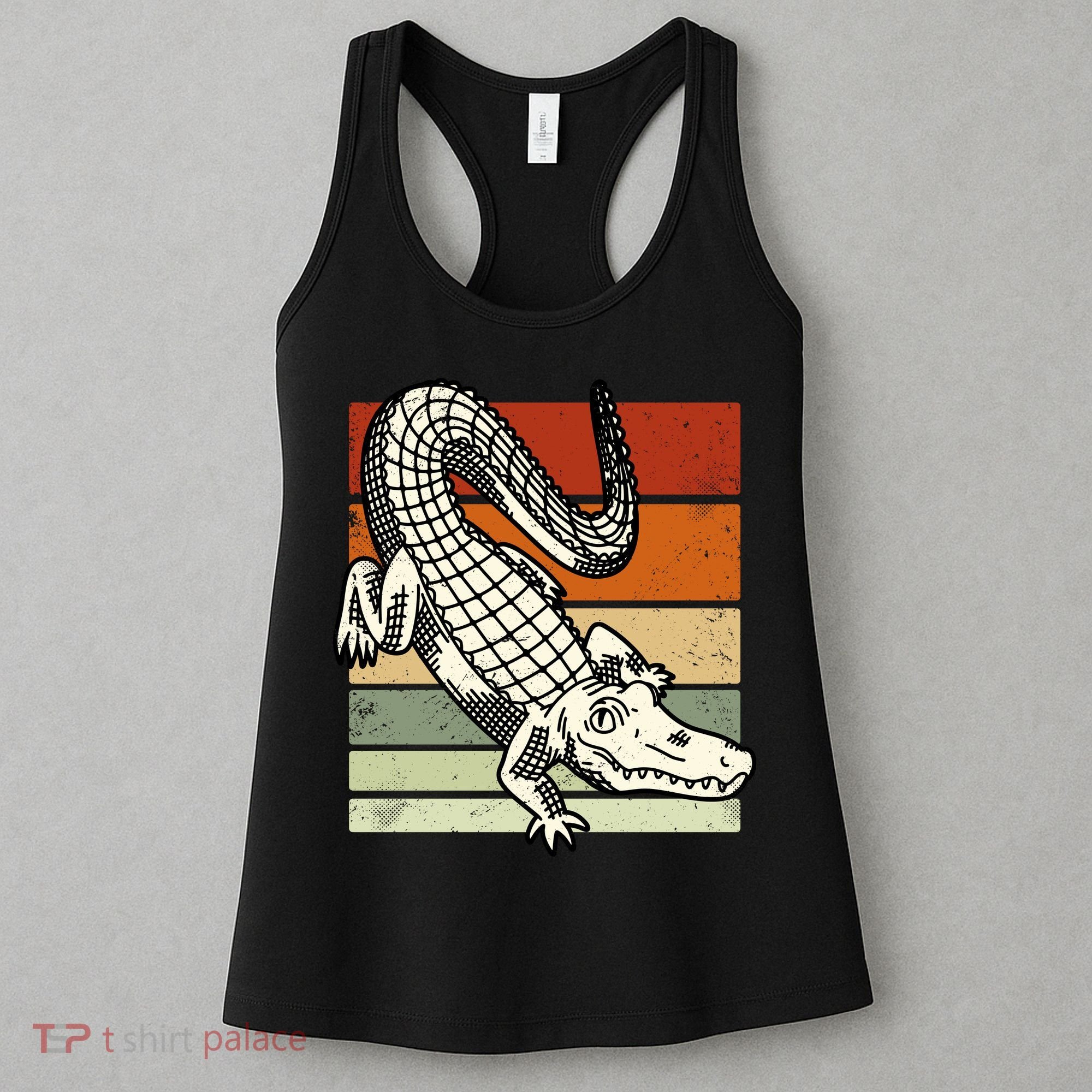Retro Crocodile Women's Tank Top
