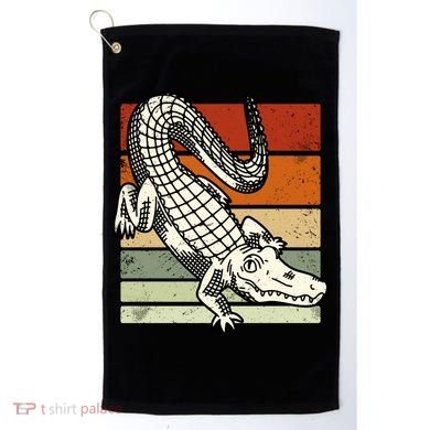 Retro Crocodile Golf Towel
