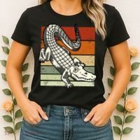 Retro Crocodile Women's T-Shirt thumb 2