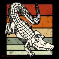 Retro Crocodile Women's T-Shirt thumb 6