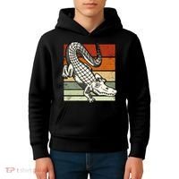 Retro Crocodile Kids Hoodie thumb 4