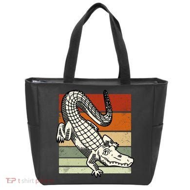 Retro Crocodile Tote Bag