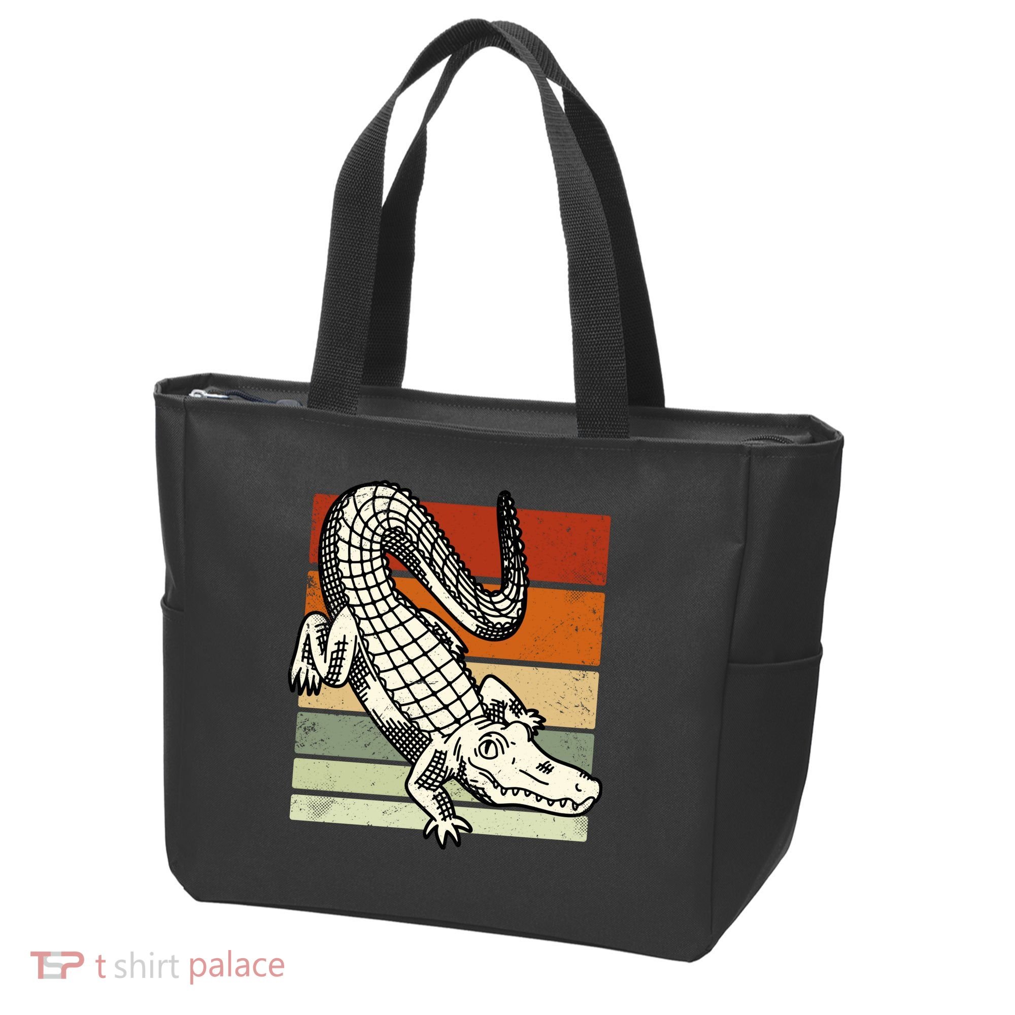 Retro Crocodile Tote Bag