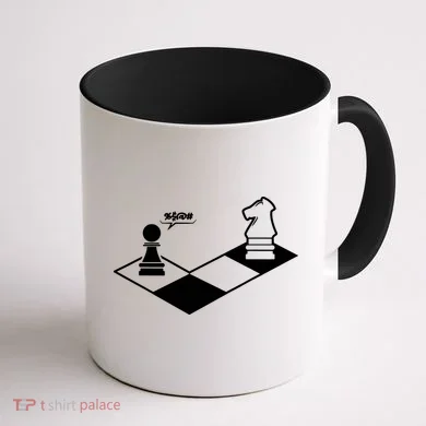 Retro Chess Coffee Mug back