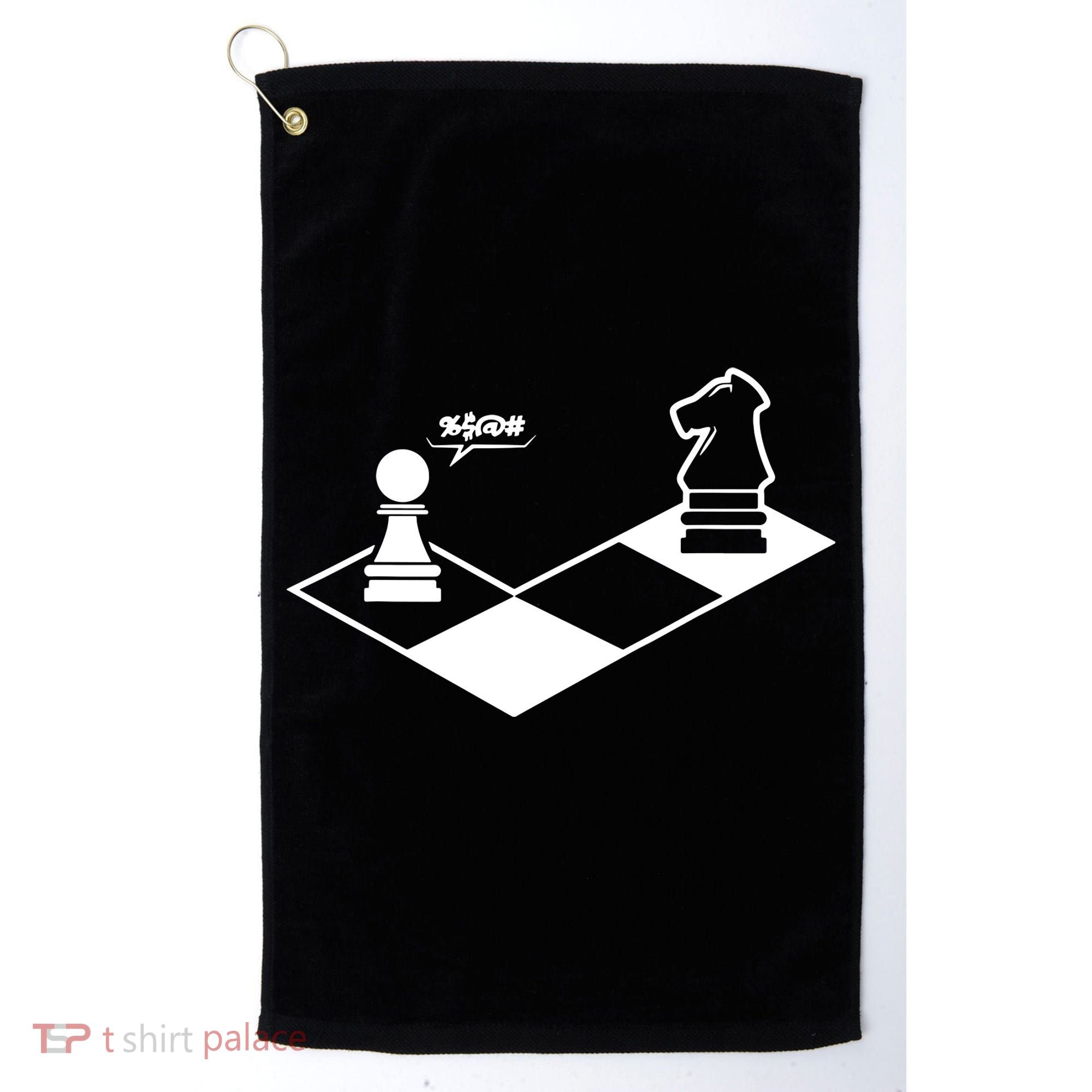 Retro Chess Golf Towel