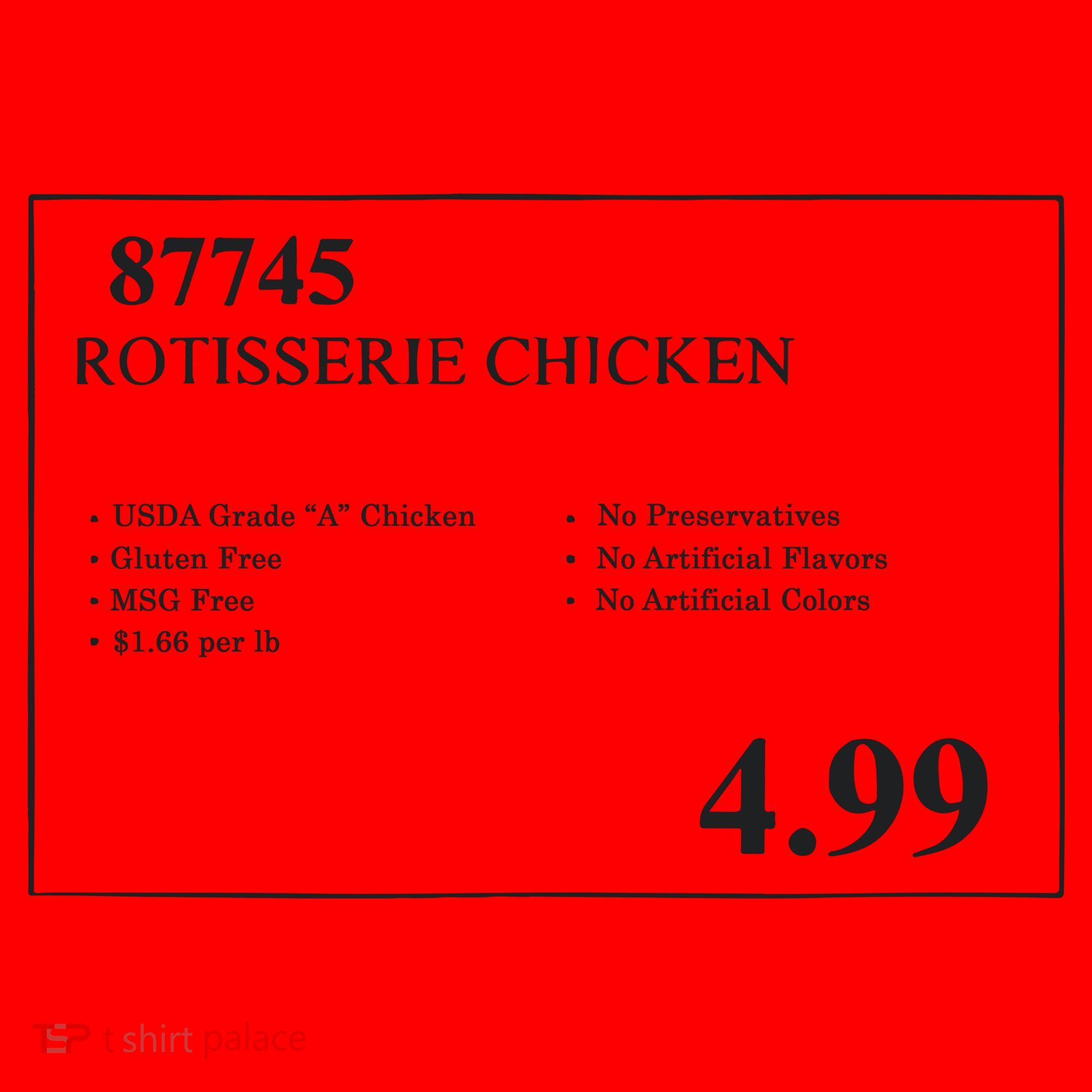 Rotisserie Chicken Santa Hat