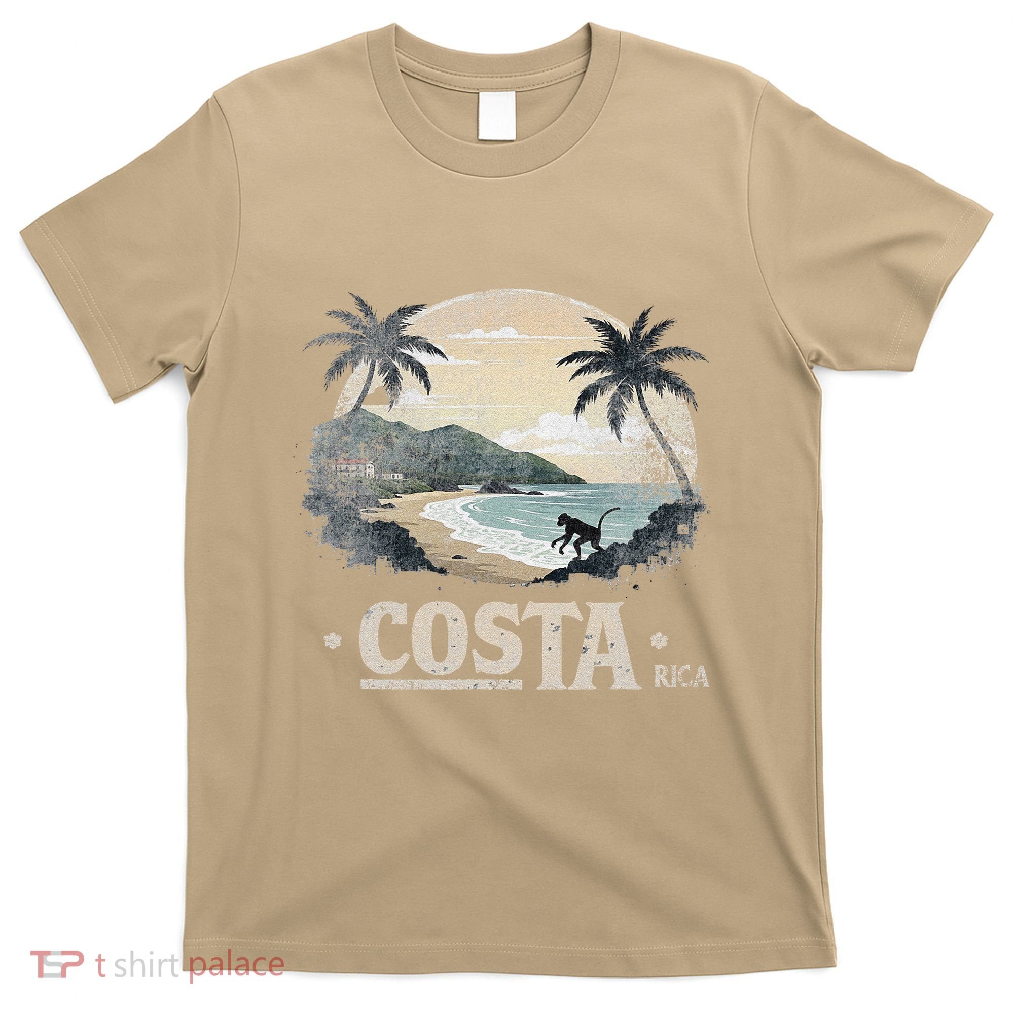 Retro Costa Rica Landscape Vintage Souvenir T-Shirt
