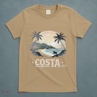 Retro Costa Rica Landscape Vintage Souvenir T-Shirt thumb 5