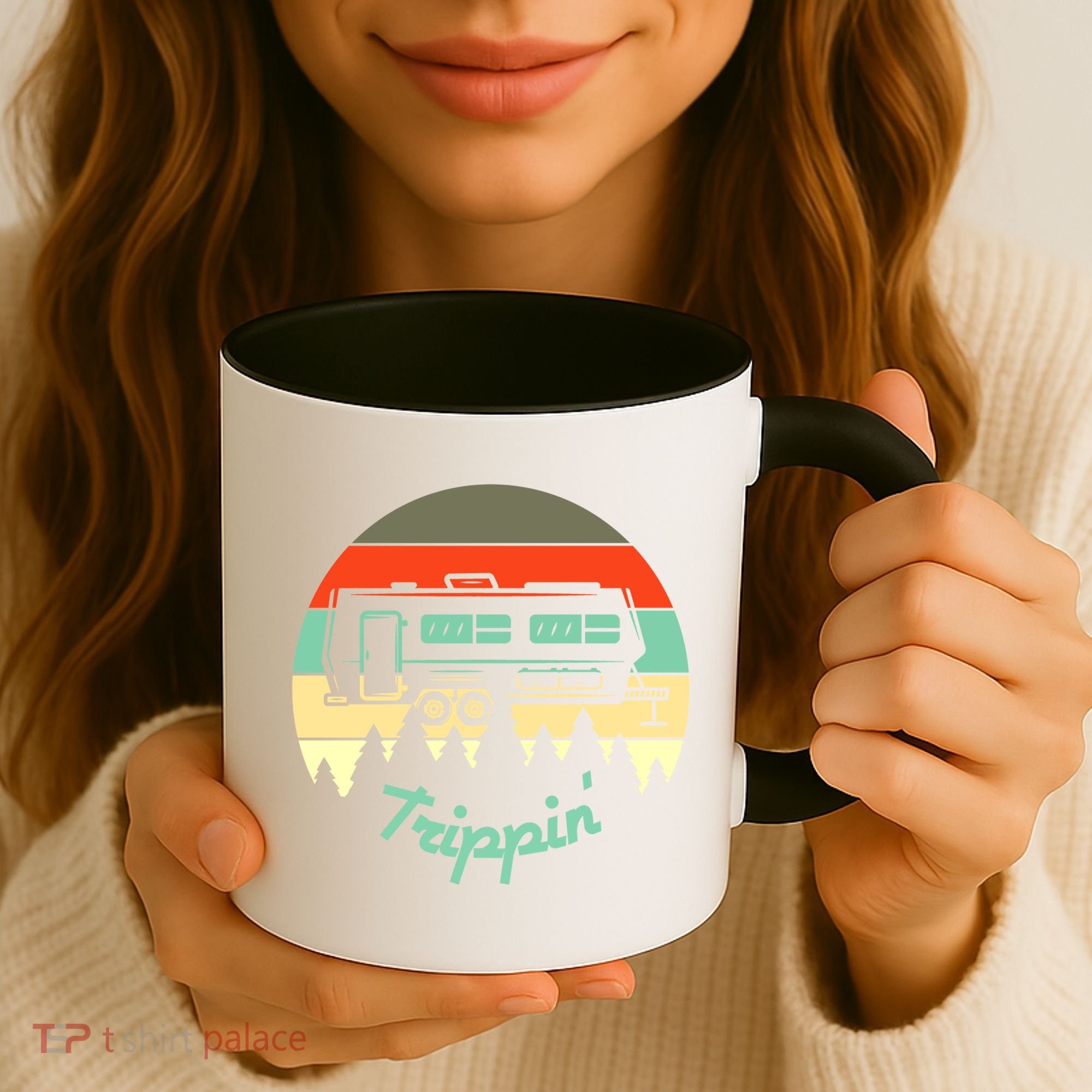 Rv Camper Road Trip Travel Trippin' Cool Gift Coffee Mug