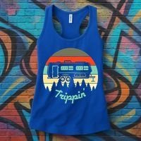 Rv Camper Road Trip Travel Trippin' Cool Gift Women's Tank Top thumb 3
