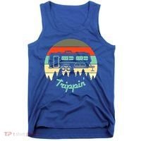 Rv Camper Road Trip Travel Trippin' Cool Gift Tank Top thumb 0