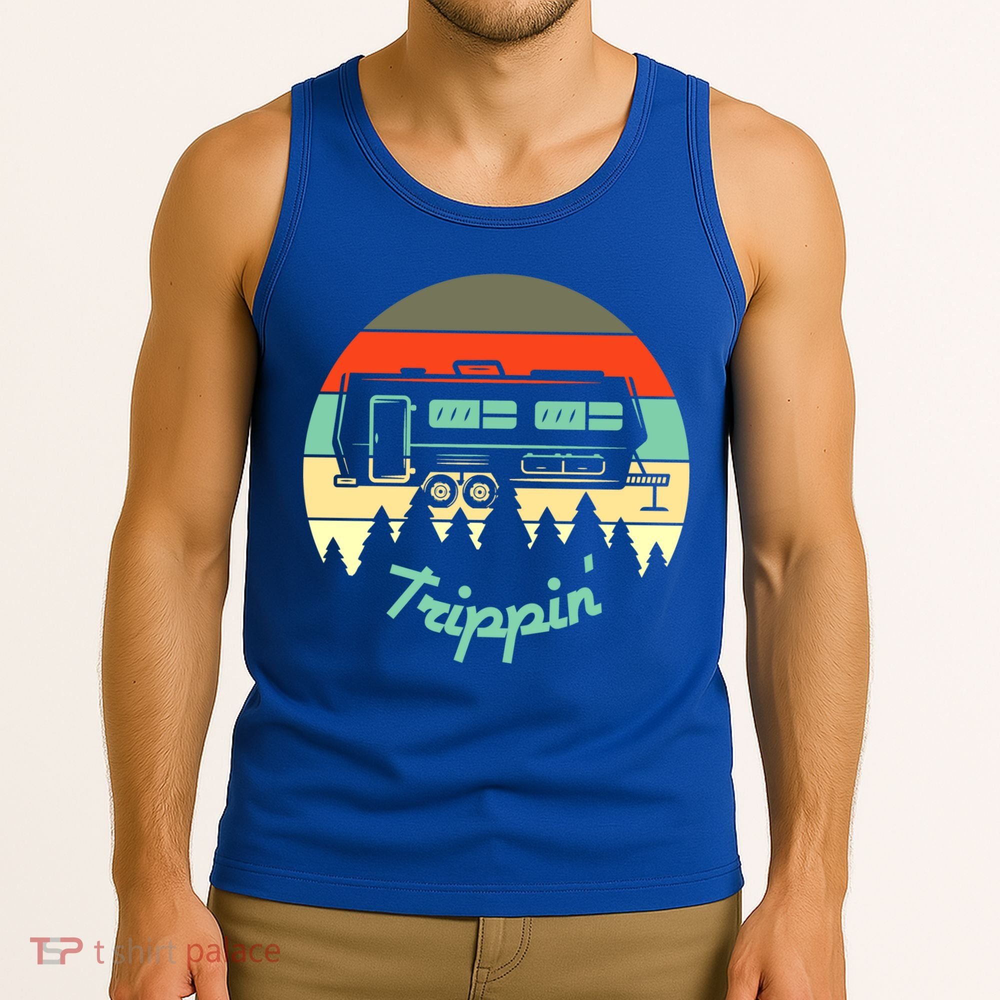 Rv Camper Road Trip Travel Trippin' Cool Gift Tank Top