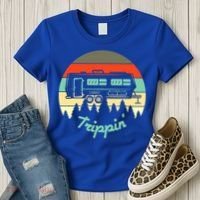 Rv Camper Road Trip Travel Trippin' Cool Gift Women's T-Shirt thumb 3