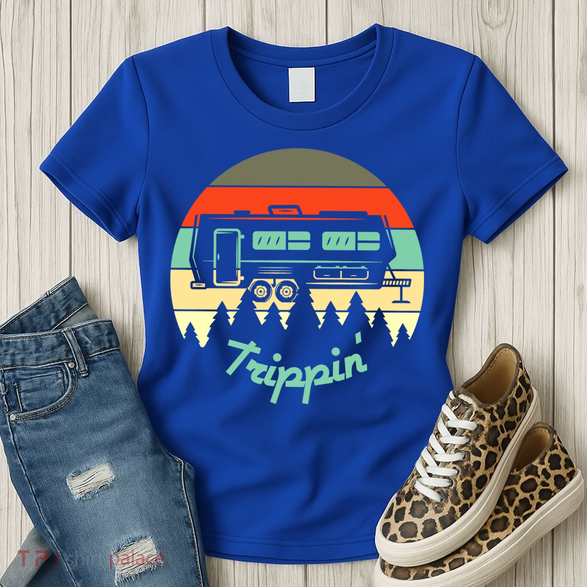 Rv Camper Road Trip Travel Trippin' Cool Gift Women's T-Shirt