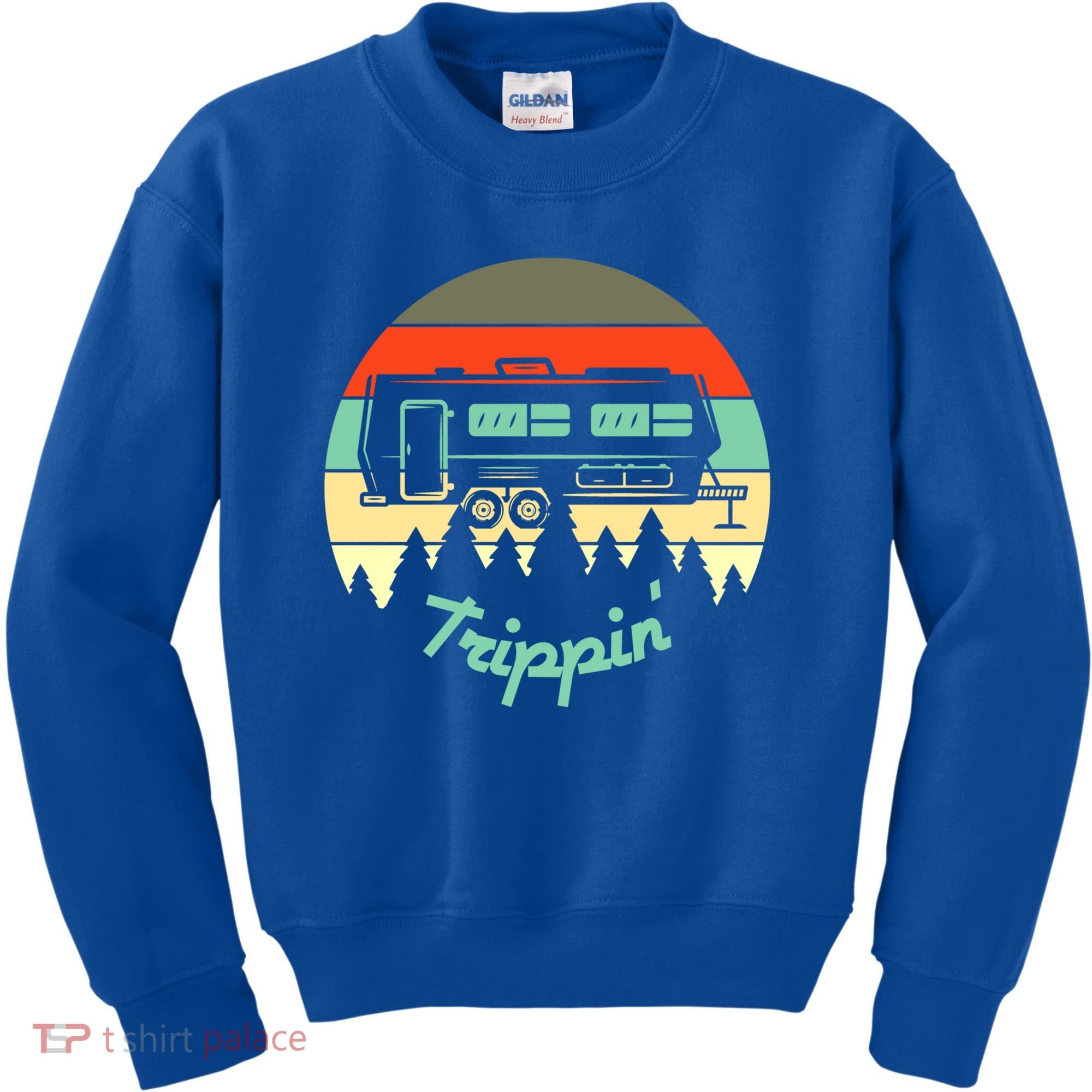 Rv Camper Road Trip Travel Trippin' Cool Gift Kids Sweatshirt