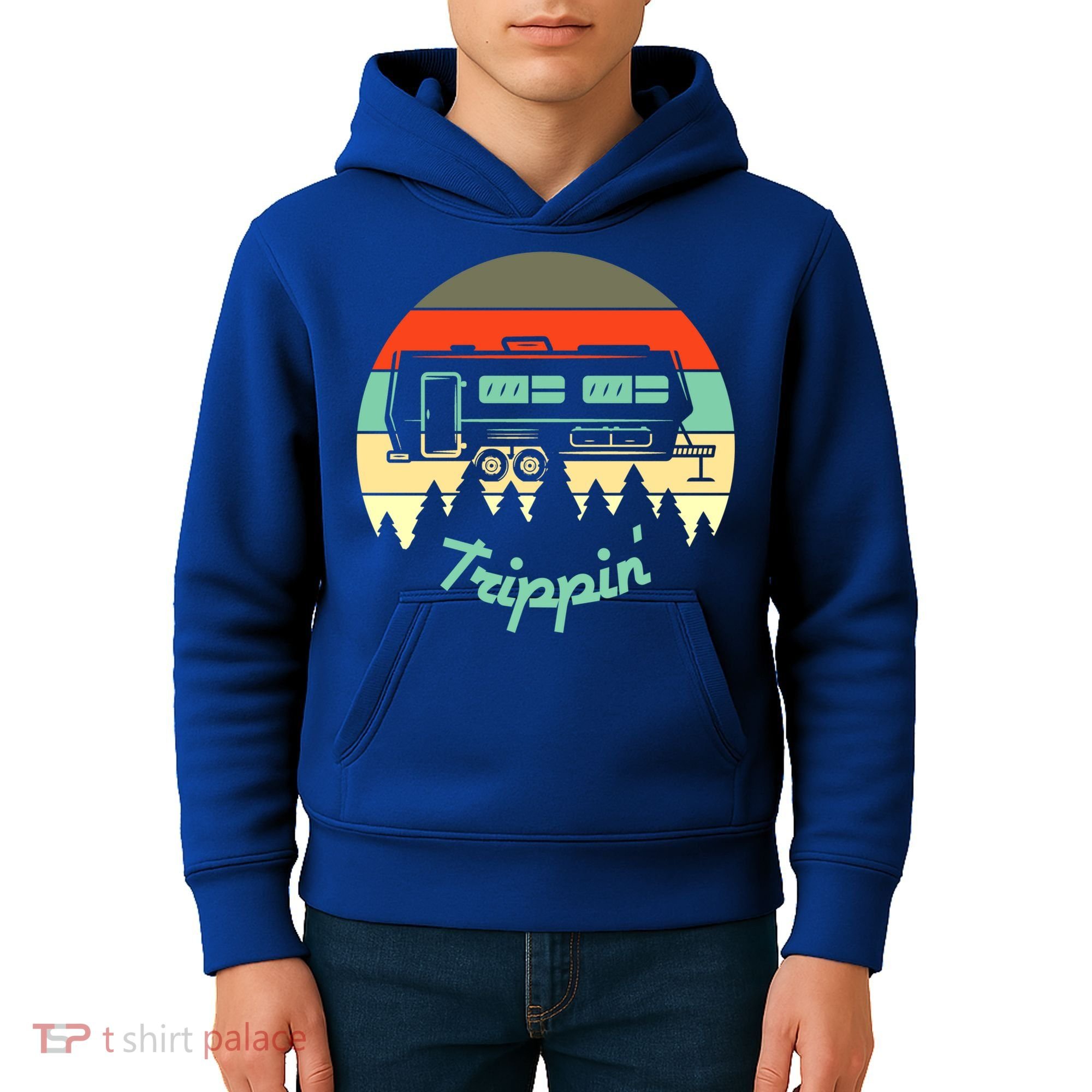 Rv Camper Road Trip Travel Trippin' Cool Gift Kids Hoodie