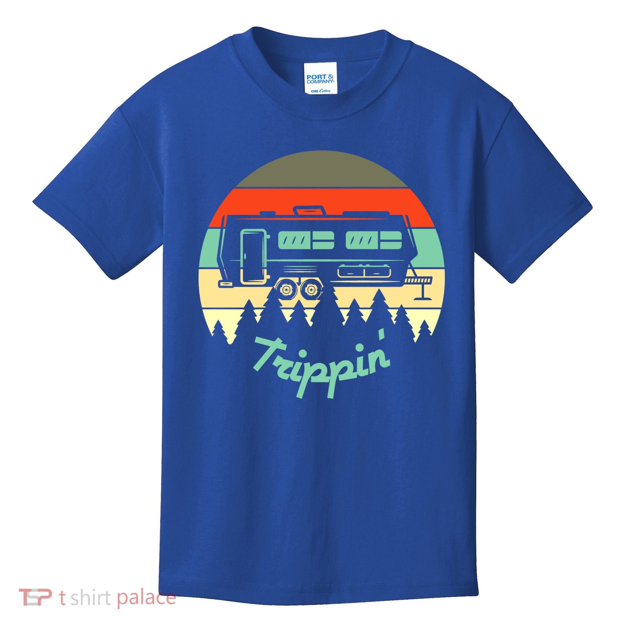 Rv Camper Road Trip Travel Trippin' Cool Gift Kids T-Shirt