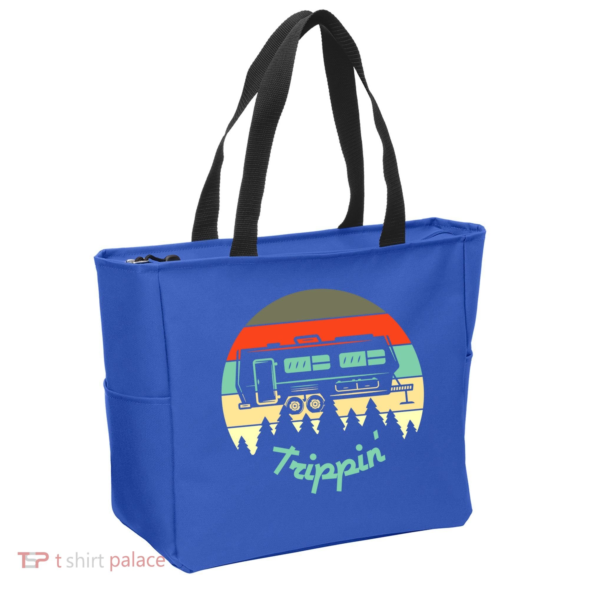 Rv Camper Road Trip Travel Trippin' Cool Gift Tote Bag