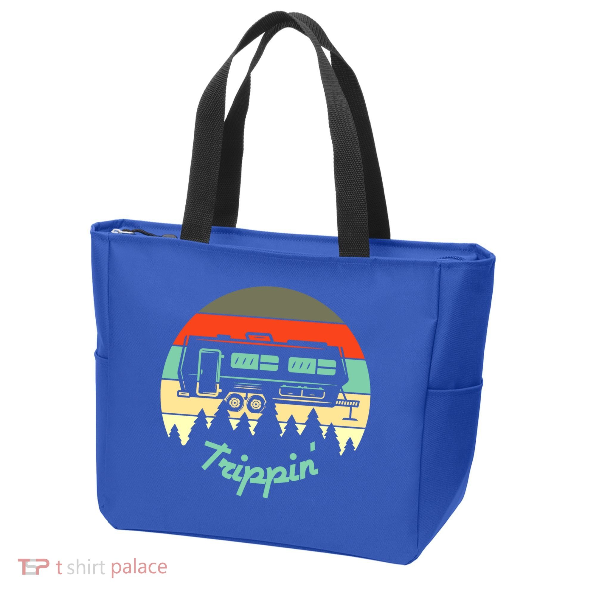 Rv Camper Road Trip Travel Trippin' Cool Gift Tote Bag