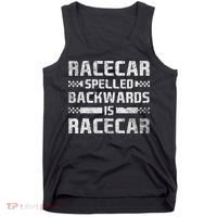 Race Cars Racecar Spelled Backwards Race Car Racing Apparel Tank Top thumb 0