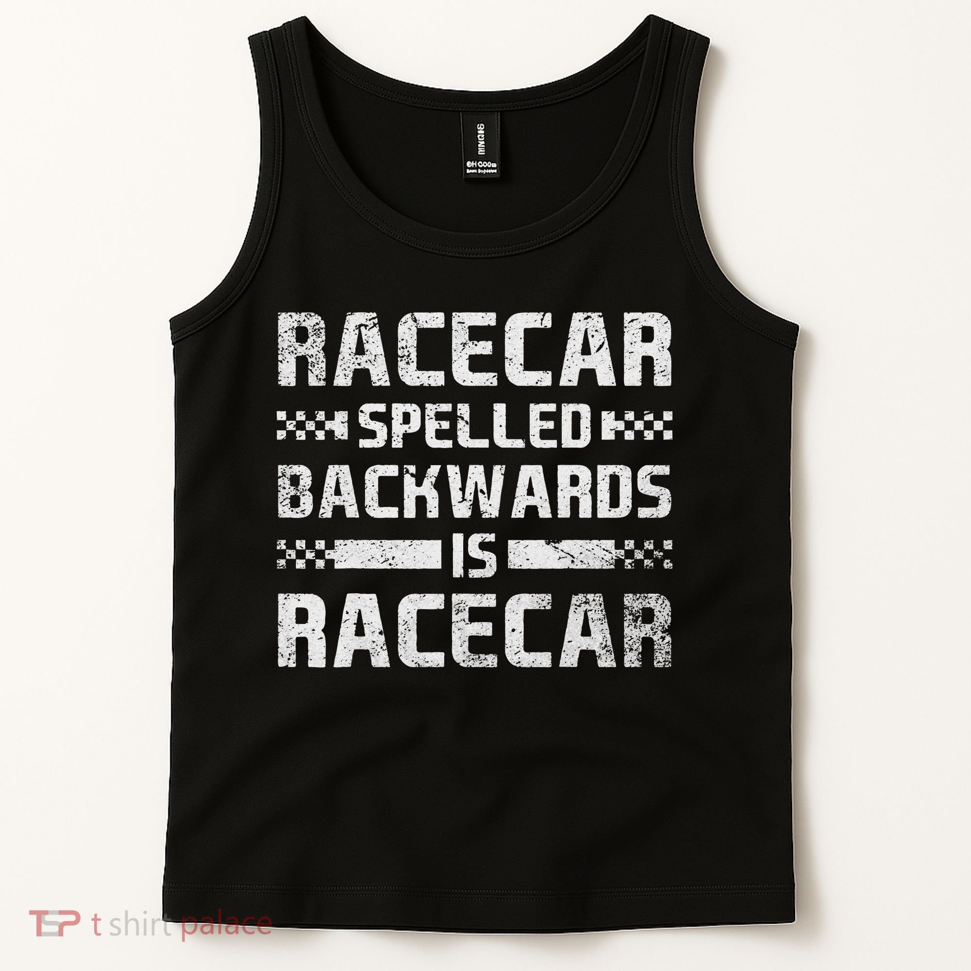 Race Cars Racecar Spelled Backwards Race Car Racing Apparel Tank Top