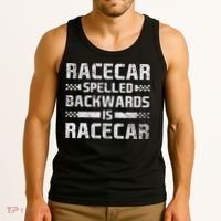 Race Cars Racecar Spelled Backwards Race Car Racing Apparel Tank Top thumb 3