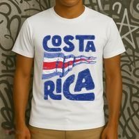 Retro Costa Rican Flag Tico Pride Vintage T-Shirt thumb 3