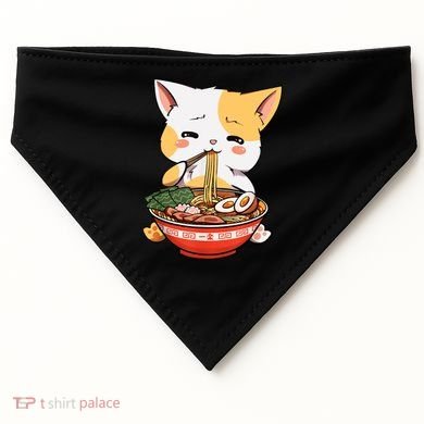 Ramen Cat USA-Made Doggie Bandana
